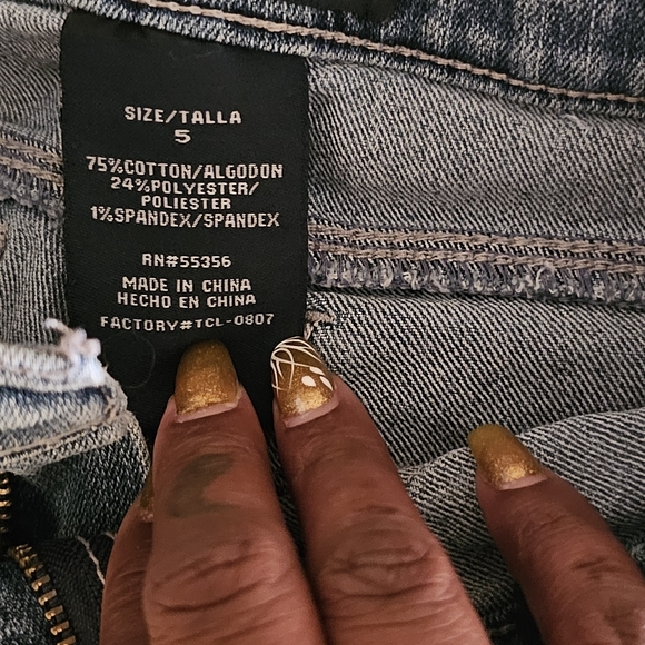 Blue Spice Kid's Distressed Blue Jeans - Picture 6 of 7